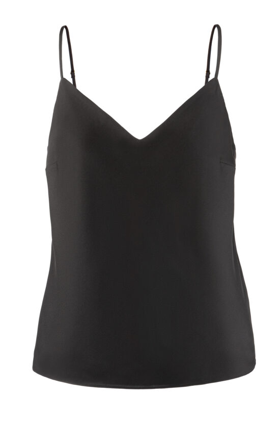 SOLID SILK Basic Top schwarz