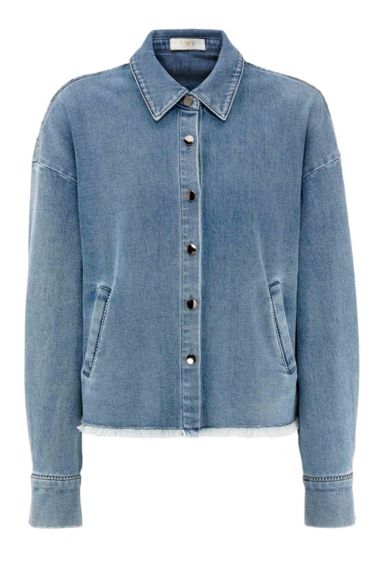 ÉLÉGANCE DENIM Kurze Bluse