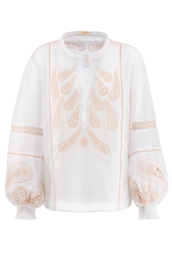 Produktbild: EMBROIDERY PAISLEY Baumwollbluse