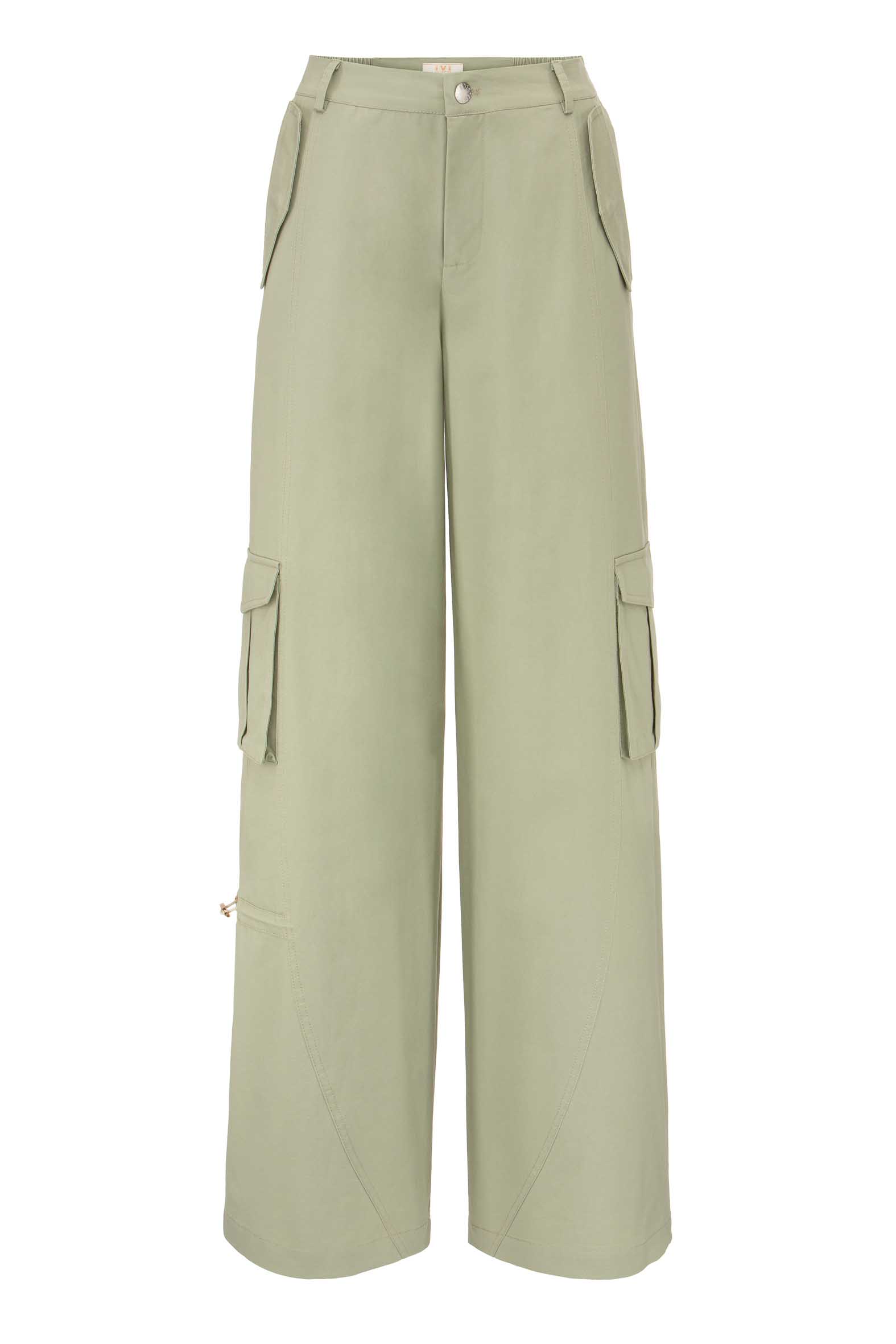 IVI_26205090-sag Produktbild: CARGO Hose in khaki mit aufgesetzten Taschen.