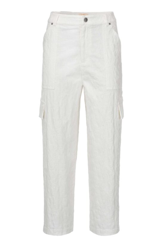 Produktbild: PAISLEY JACQUARD Pants in weiß.