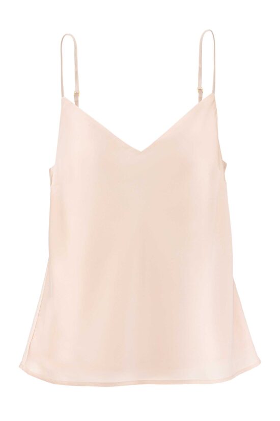 Produktbild: SOLID SILK Seidentop in light sand.